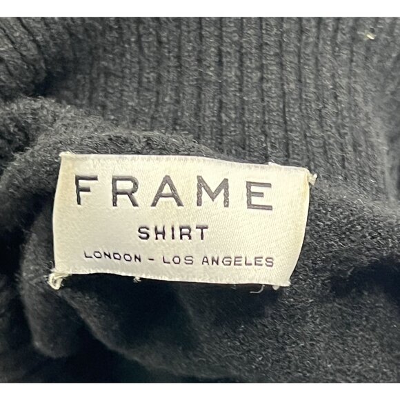 FRAME SHIRT Turtleneck Sweater in Black - Picture 3 of 3